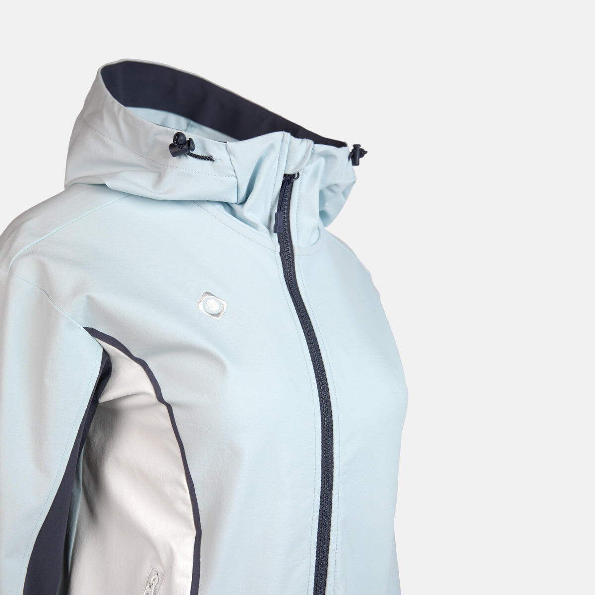 Casaco leve VENECIA - Capuz ajustável, cintura e bolsos com fecho de correr 3/4