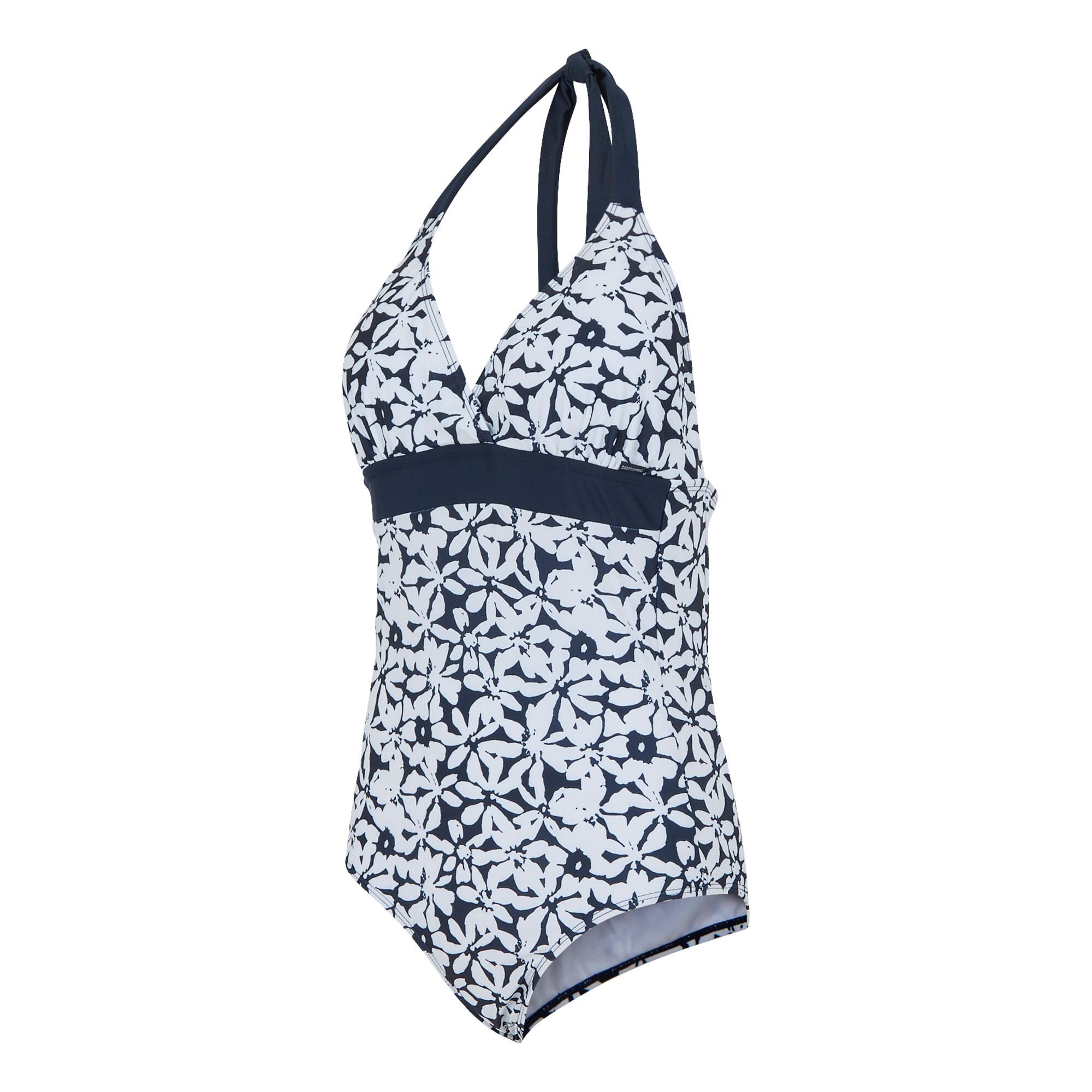 Maillot De Bain 1 Pièce FLAVIA Femme (Bleu Marine / Blanc) 3/5