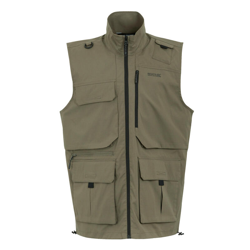 Veste Sans Manches TRAVEL LIGHT Homme (Marron)