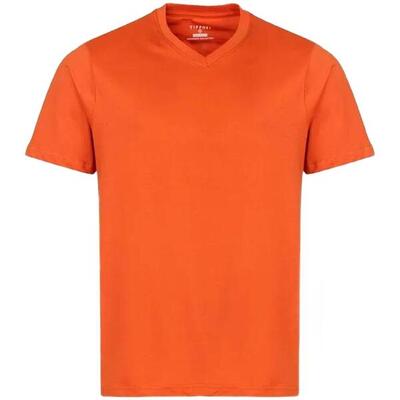 Camiseta de manga corta Tiffosi modelo 10043678-NARANJA para hombre