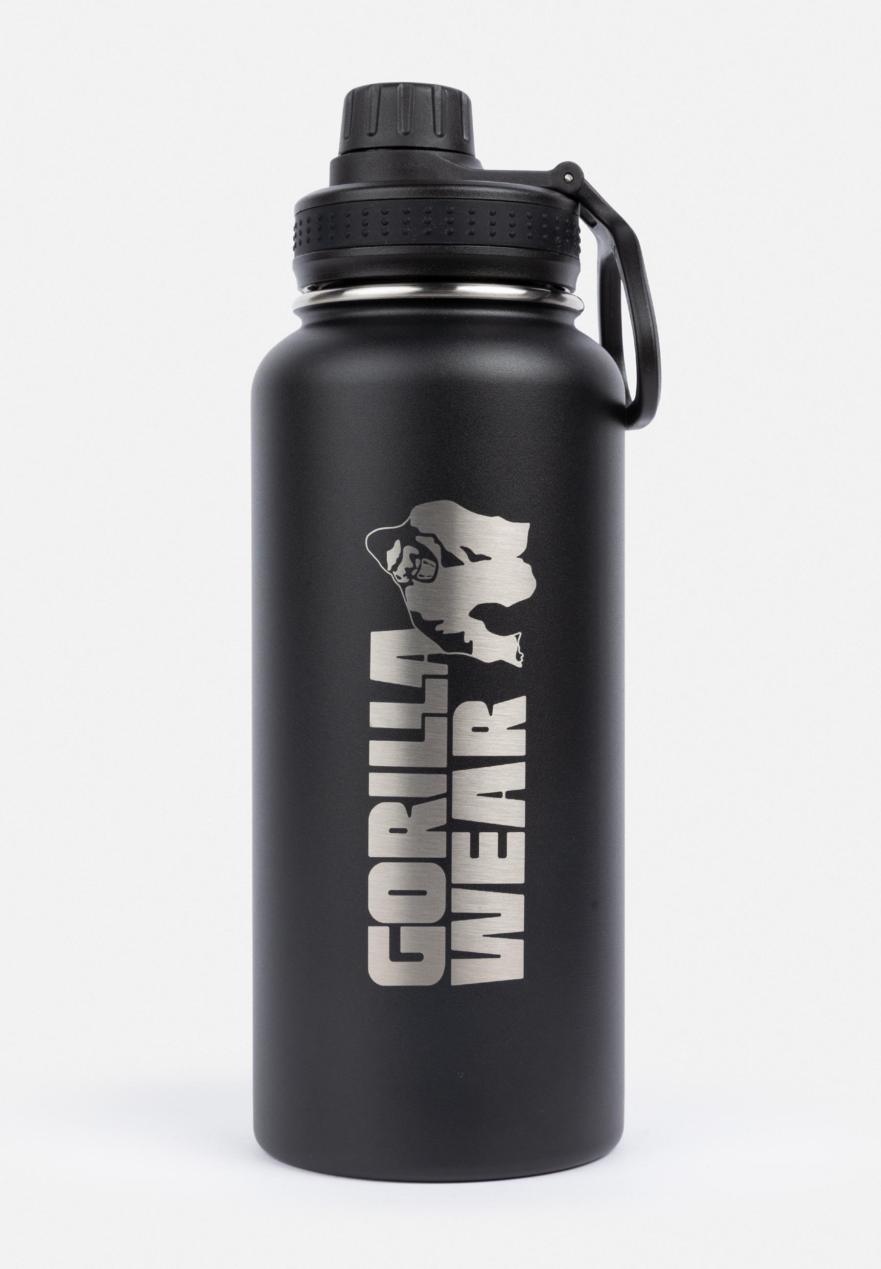 GORILLA WEAR Insulated Stainless Steel Water Bottle 1000ML - Preto