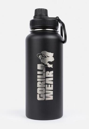 Insulated Stainless Steel Water Bottle 1000ML - Schwarz