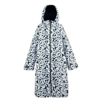 Peignoir À Langer Imperméable Adulte (Bleu Marine / Blanc)