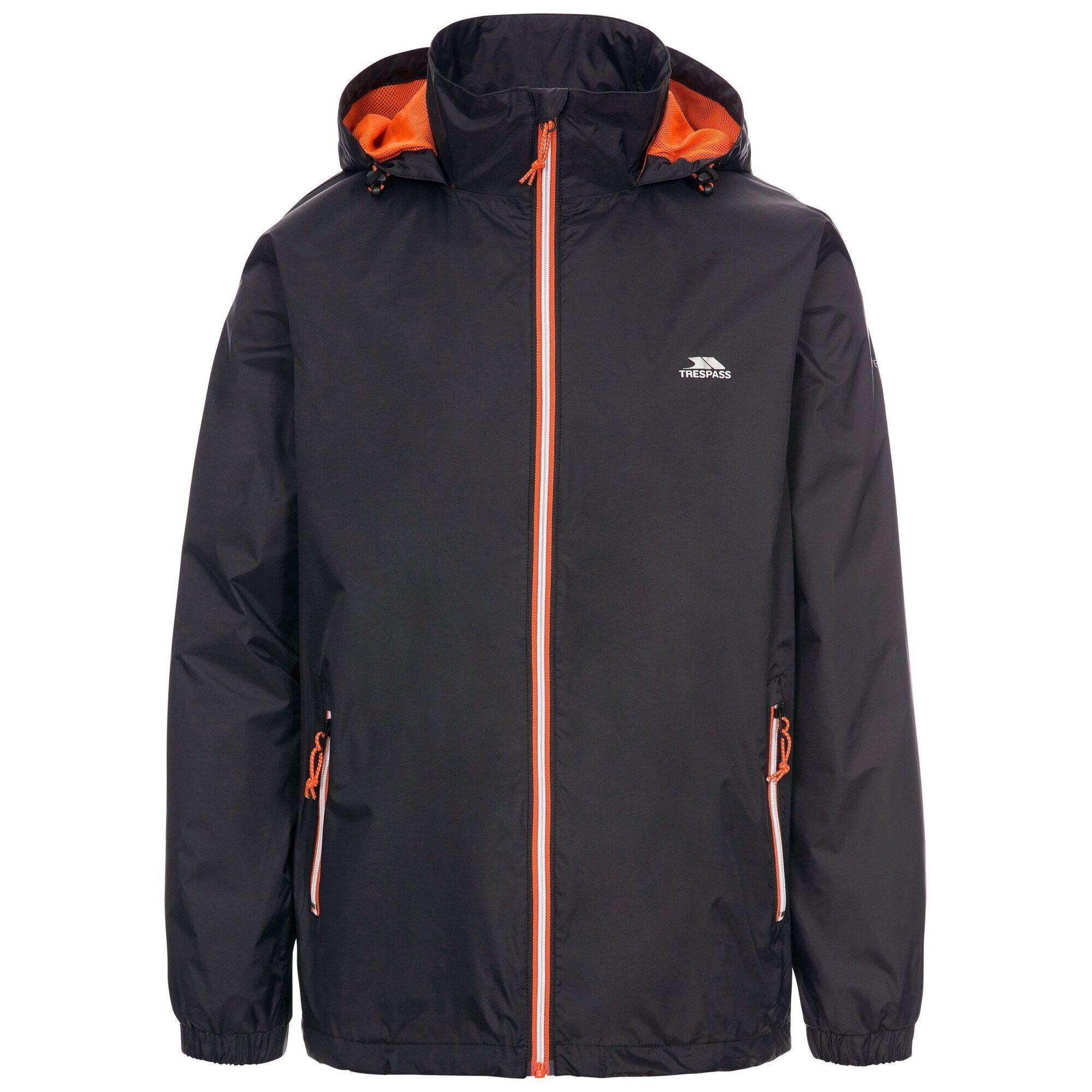 TRESPASS Mens Briar Waterproof Jacket (Black)