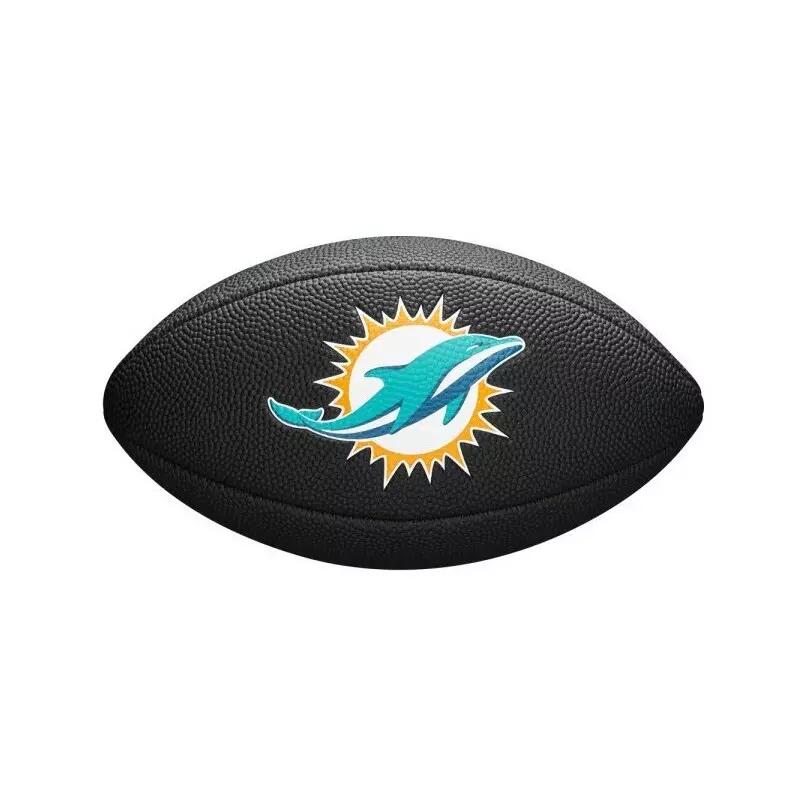 WILSON Wilson F1533XB Black Edition NFL Mini Soft Tou Team Dolphins