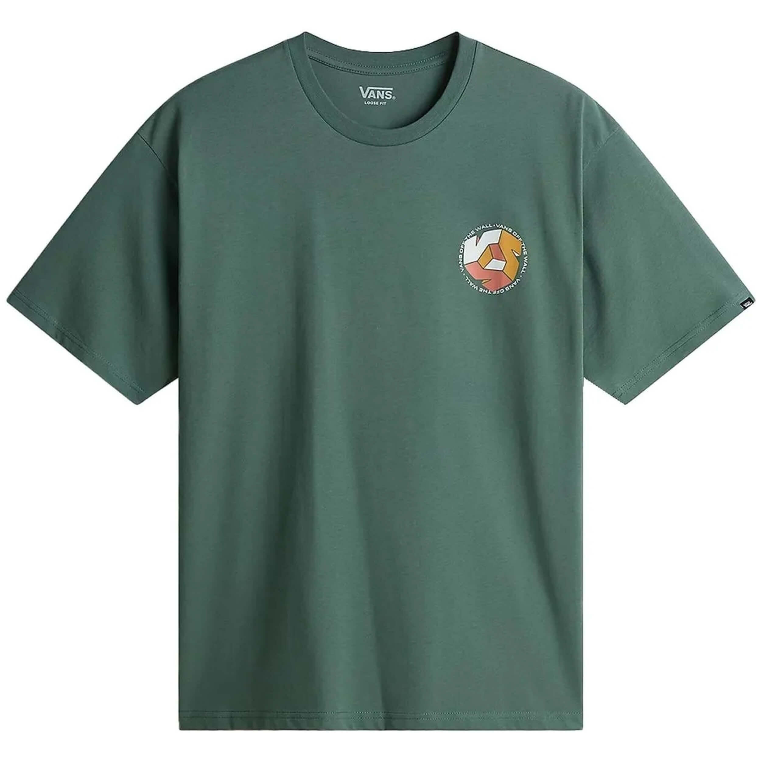 Vans - T-shirt Vans Modèle Vn000hew1ci1 Pour Homme - T-shirt Manches Courtes - Vert - Decathlon