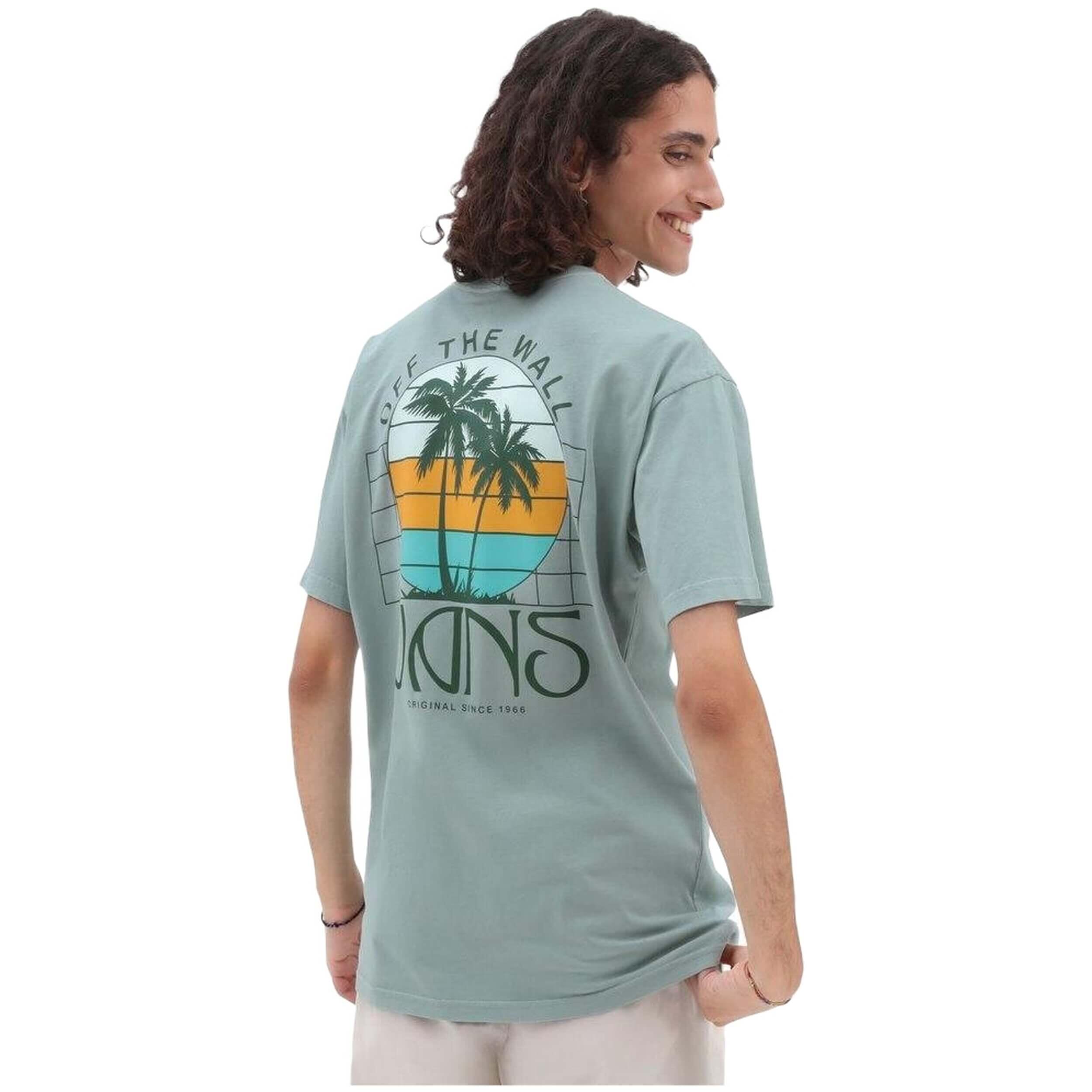 Maglia a maniche corte Vans modello VN0006CHRL61-GREEN per uomini 2/5