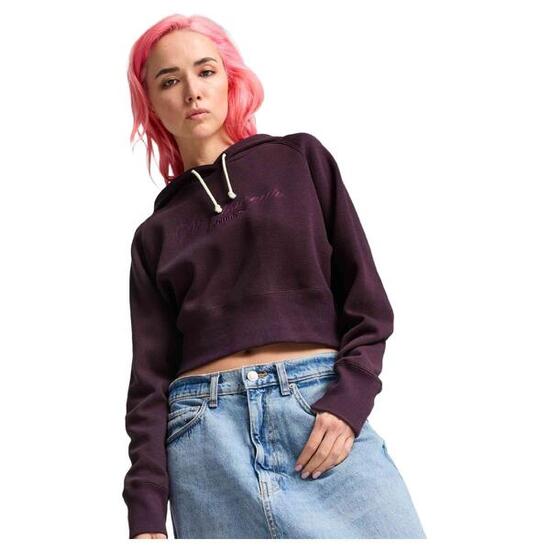 Sudadera con capucha Puma Classics+ Relaxed Cropped para mujer