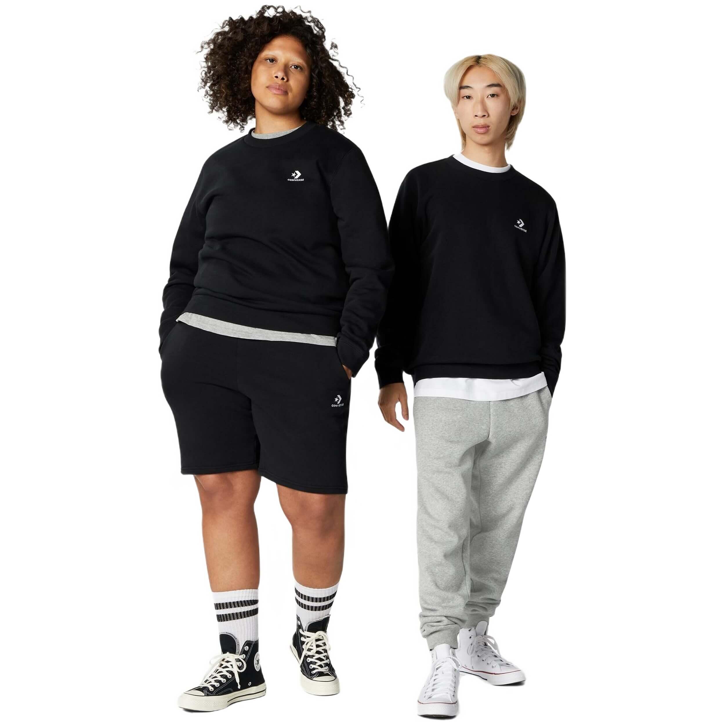 Sweat Converse modèle 10024510-A01 pour unisexe 3/4
