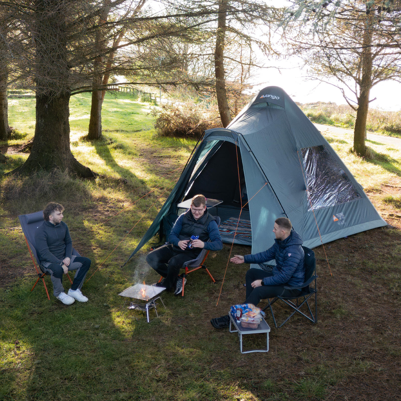 Kampeertent Teepee Air 400 Airbeam 4 persoons tipi familieluchttent 7/7