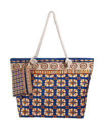 SAC DE PLAGE IMPRIMÉ AVEC PORTE-MONNAIE INDIA
