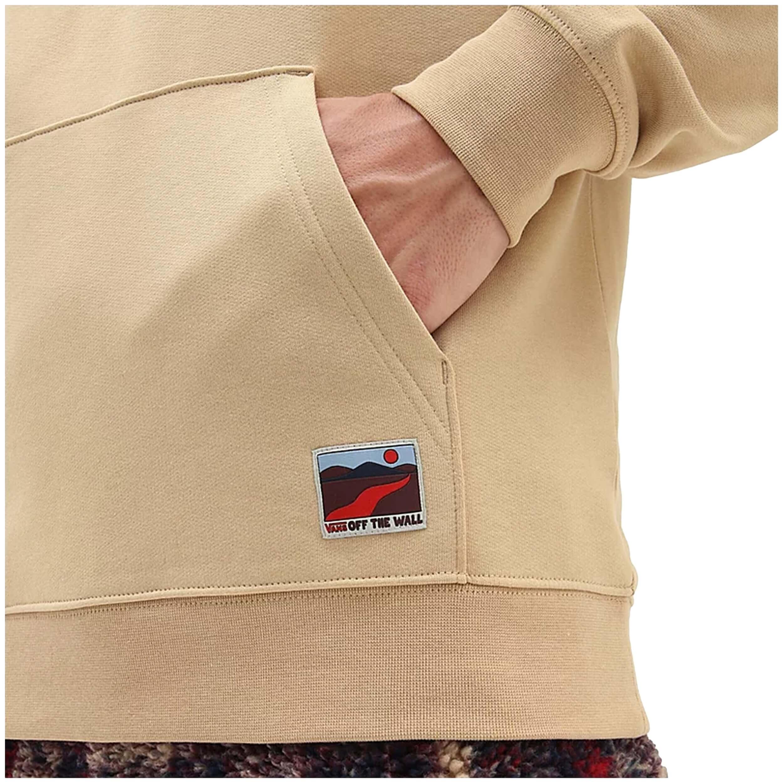 Felpa con cappuccio Vans modello VN000089YUU-BEIGE per uomini 3/5