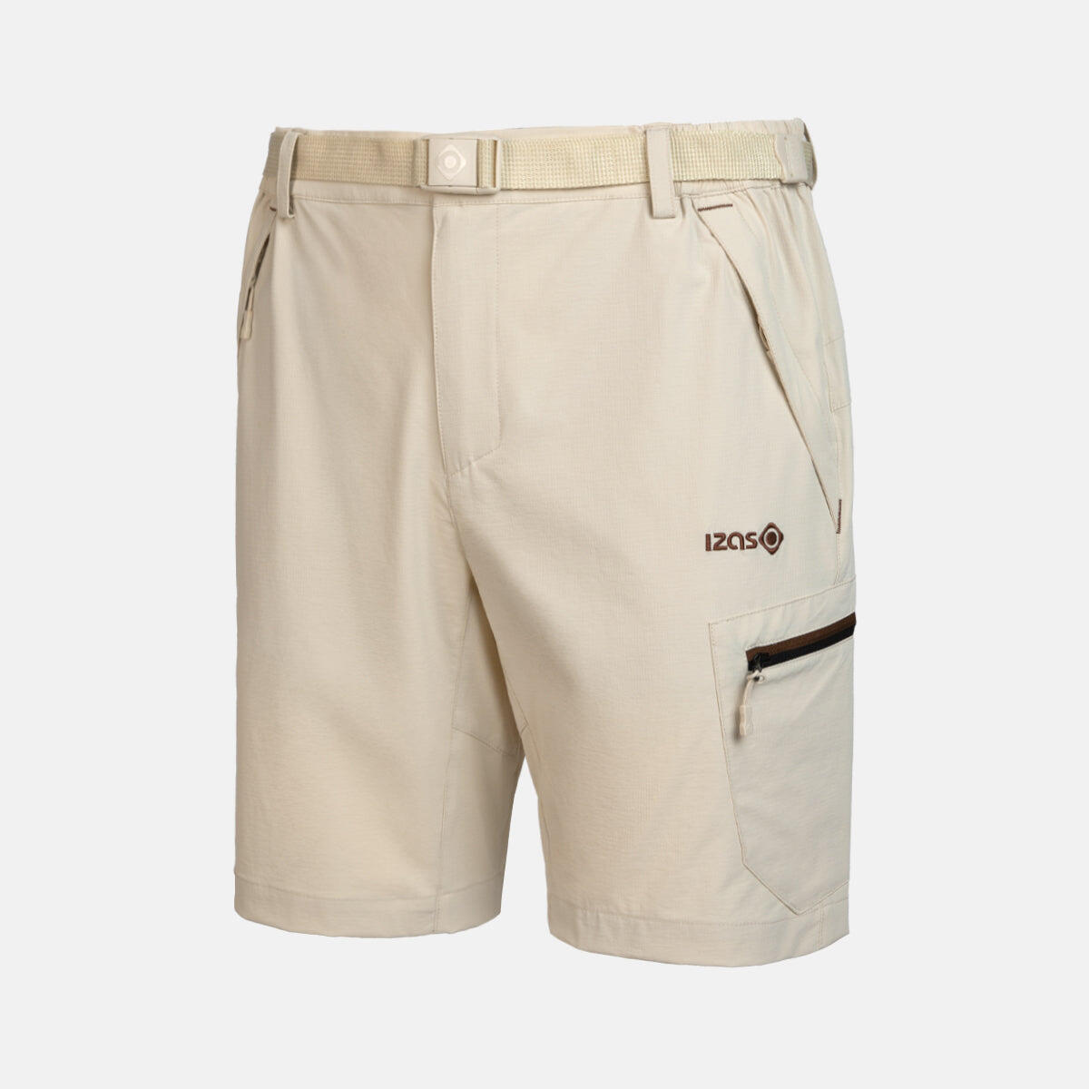 Izas - Bermuda Livorno Léger Et Extensible Avec Séchage Rapide Et Poches Zippées - Shorty De Running - Beige - 48 Xl - Decathlon
