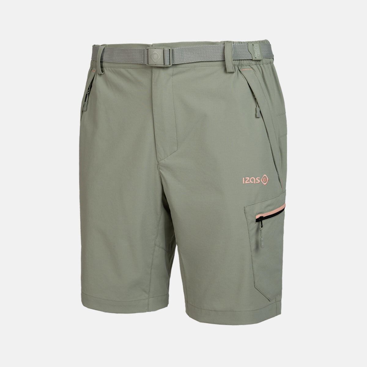 Izas - Bermuda Livorno Léger Et Extensible Avec Séchage Rapide Et Poches Zippées - Shorty De Running - Vert - Grand - Decathlon