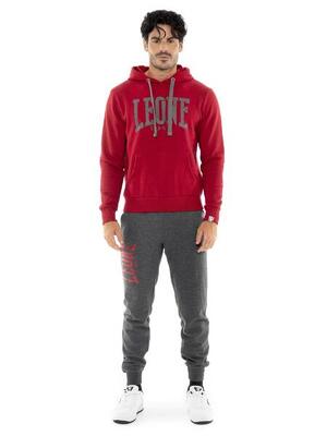 Leone basic vintage heren winter geborsteld trainingspak met capuchon