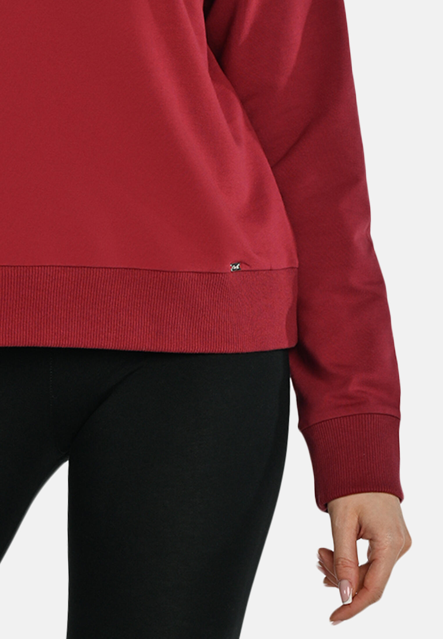 Felpa da donna in cotone con scollo rotondo Teyli Ellis 5/6