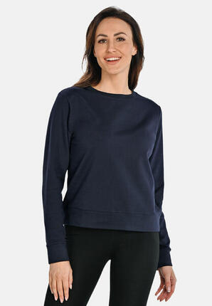 Damen-Sweatshirt aus Baumwolle mit Rundhalsausschnitt Teyli Ellis