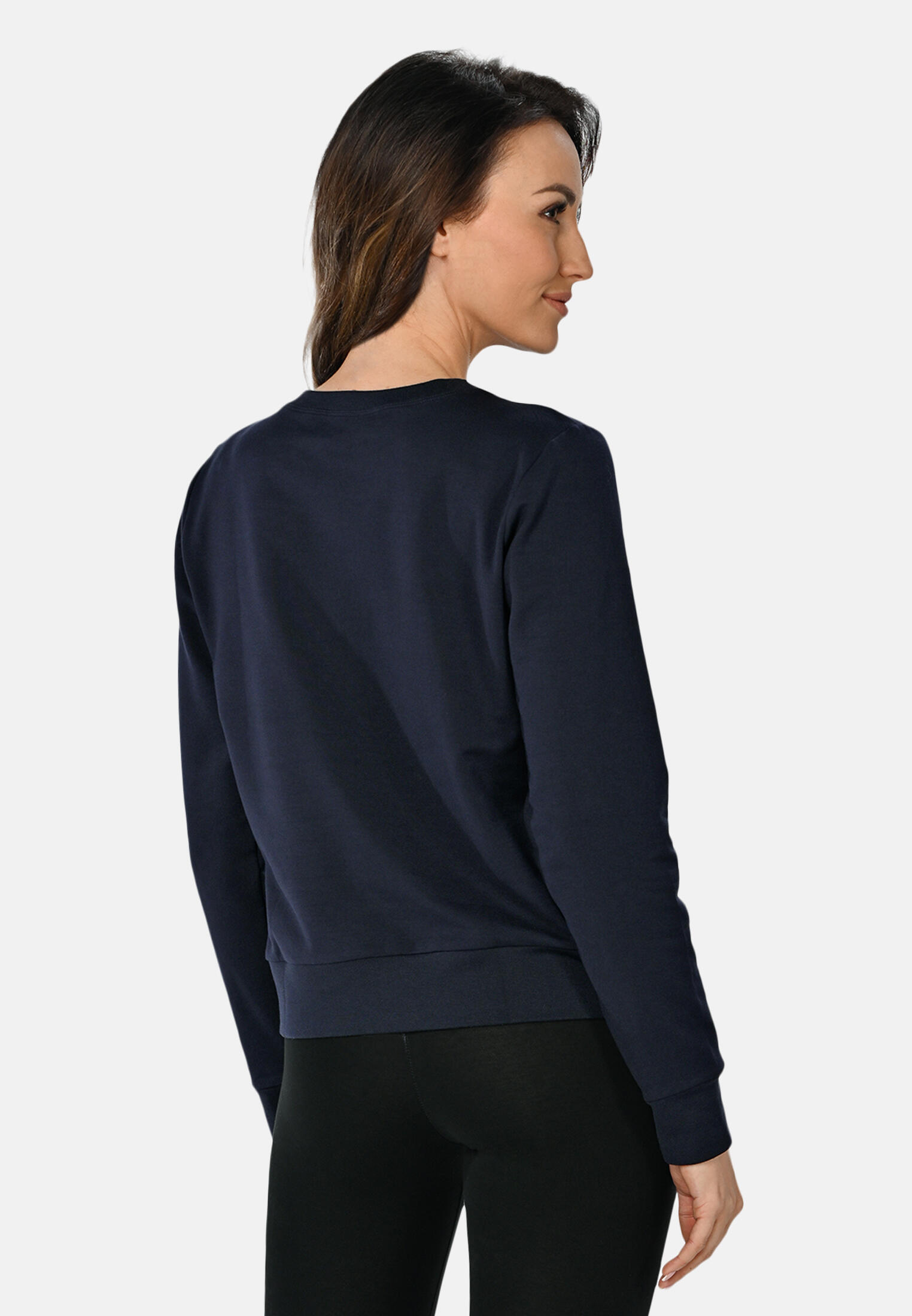 Felpa da donna in cotone con scollo rotondo Teyli Ellis 2/6