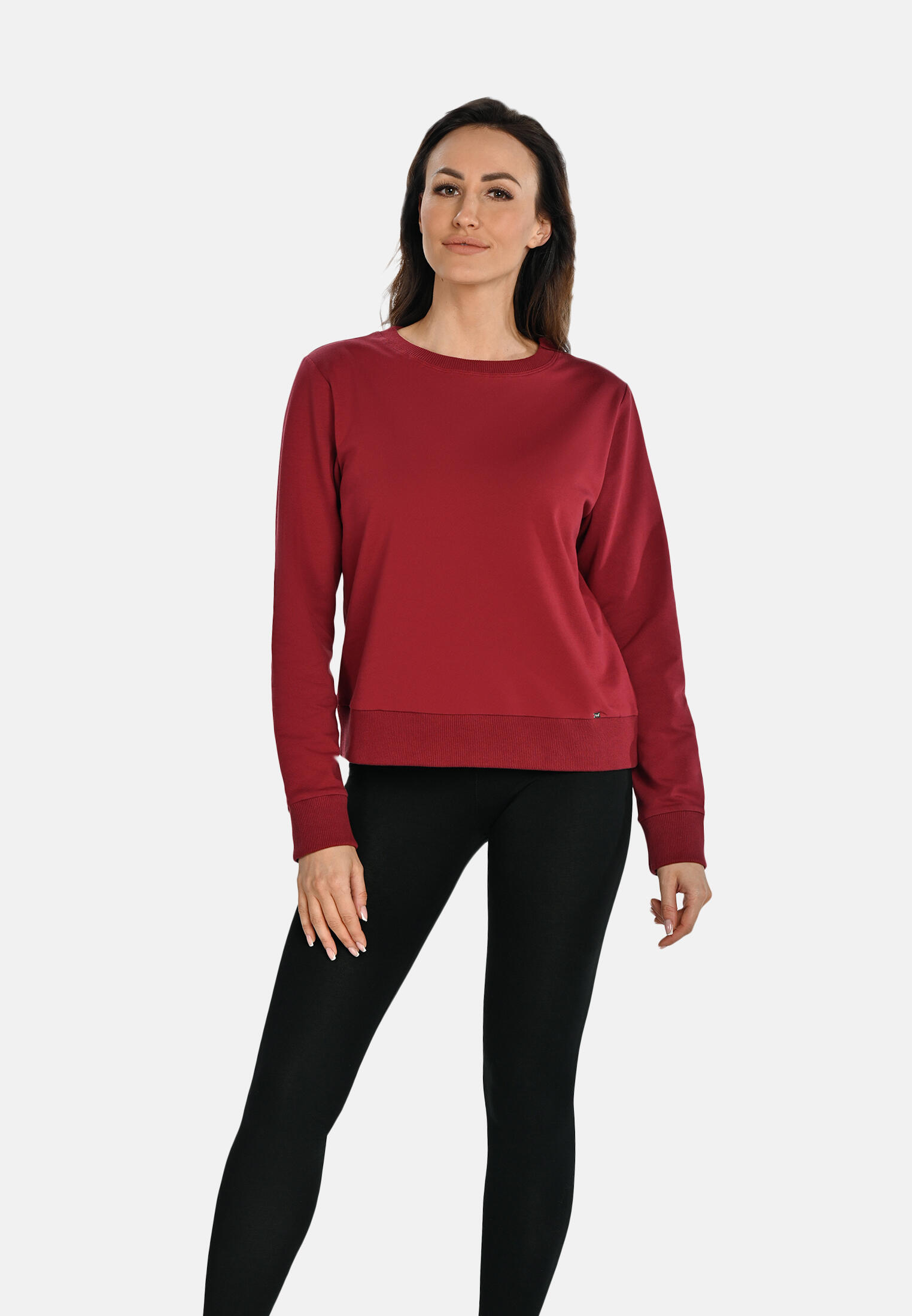 Felpa da donna in cotone con scollo rotondo Teyli Ellis 3/6