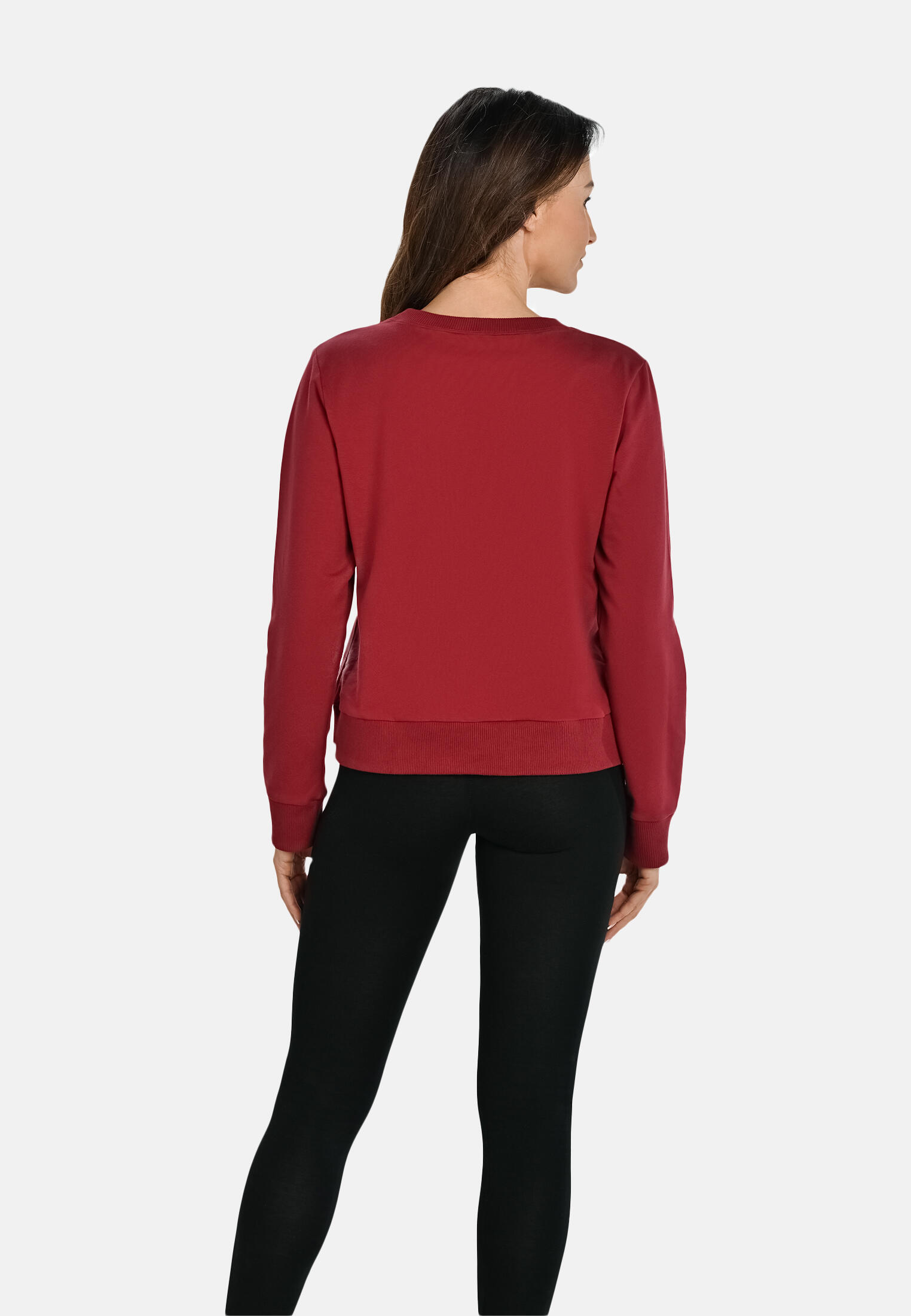 Felpa da donna in cotone con scollo rotondo Teyli Ellis 4/6