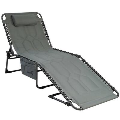 Ligstoel veldbed torget - 190x60x30 cm - kampeerbed - max. 150 kg - opvouwbaar