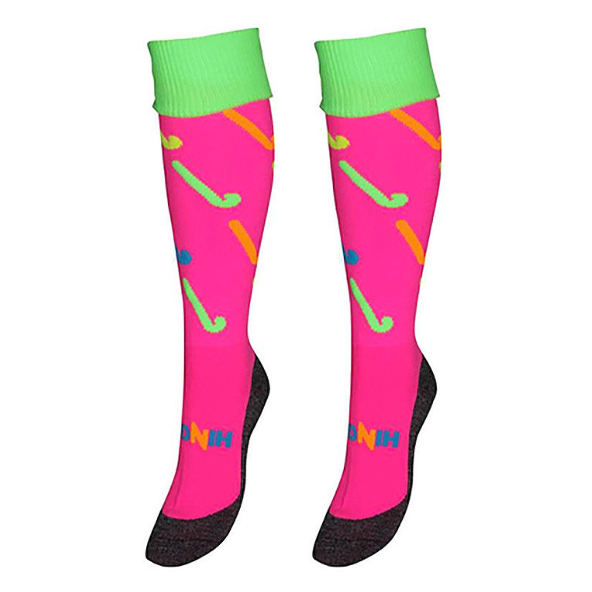 Hockeysocken mit Hockey Schlägermotiv | Unisex Lustige Fußball Socken | Hingly 4/6