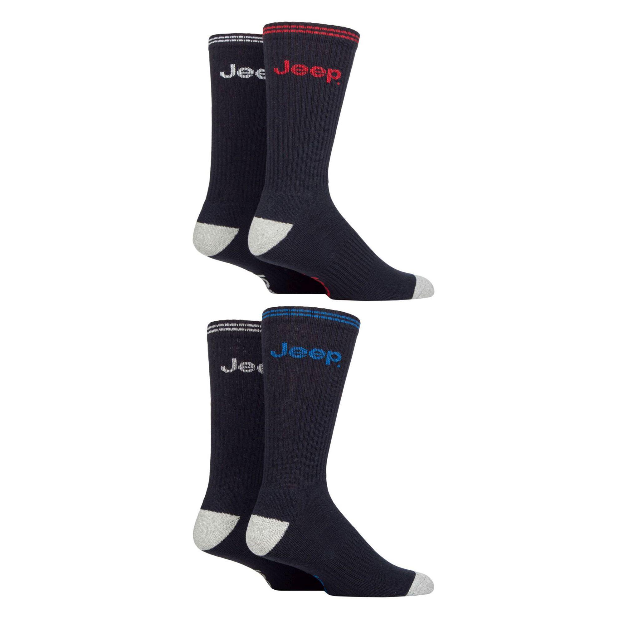 Gepolsterte Crew Socken Für Herren - 4er Pack Sport Laufsocken 3/3