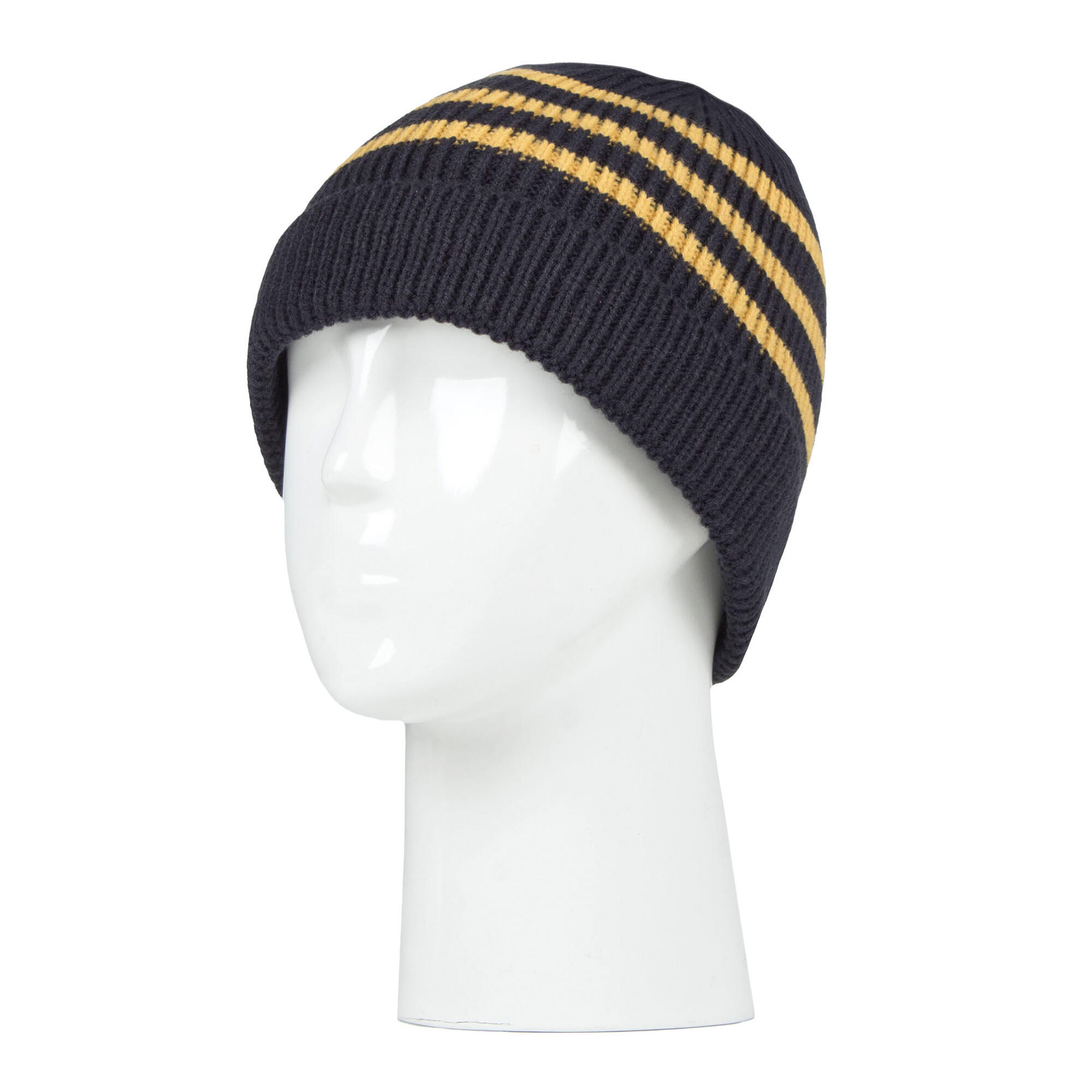 Boys Ribbed Knit Thermal Winter Hat with Drop Neck 3/4
