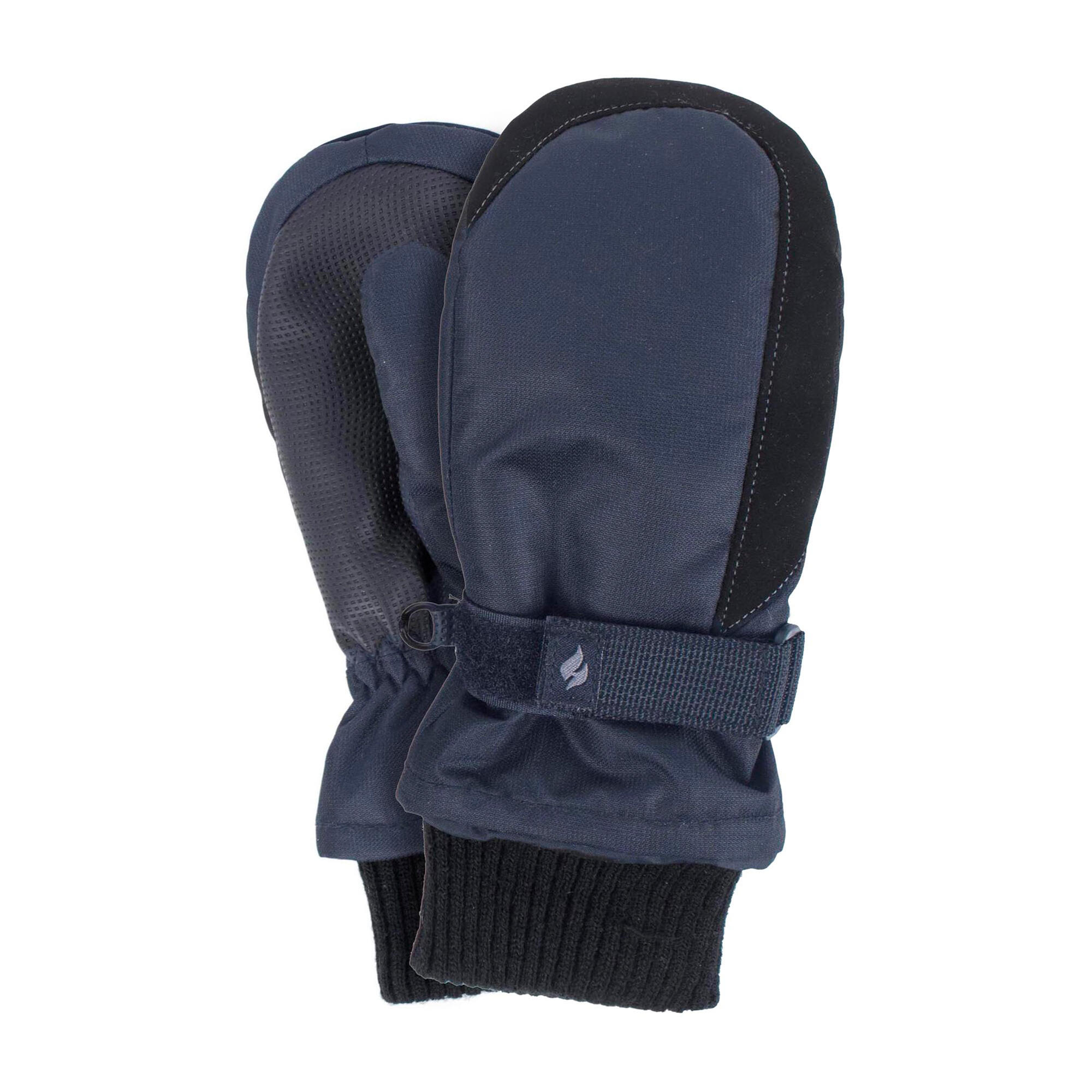 Childrens Soft Shell Winter Fleece Lined Waterproof Thermal Snow Ski Mittens 4/4