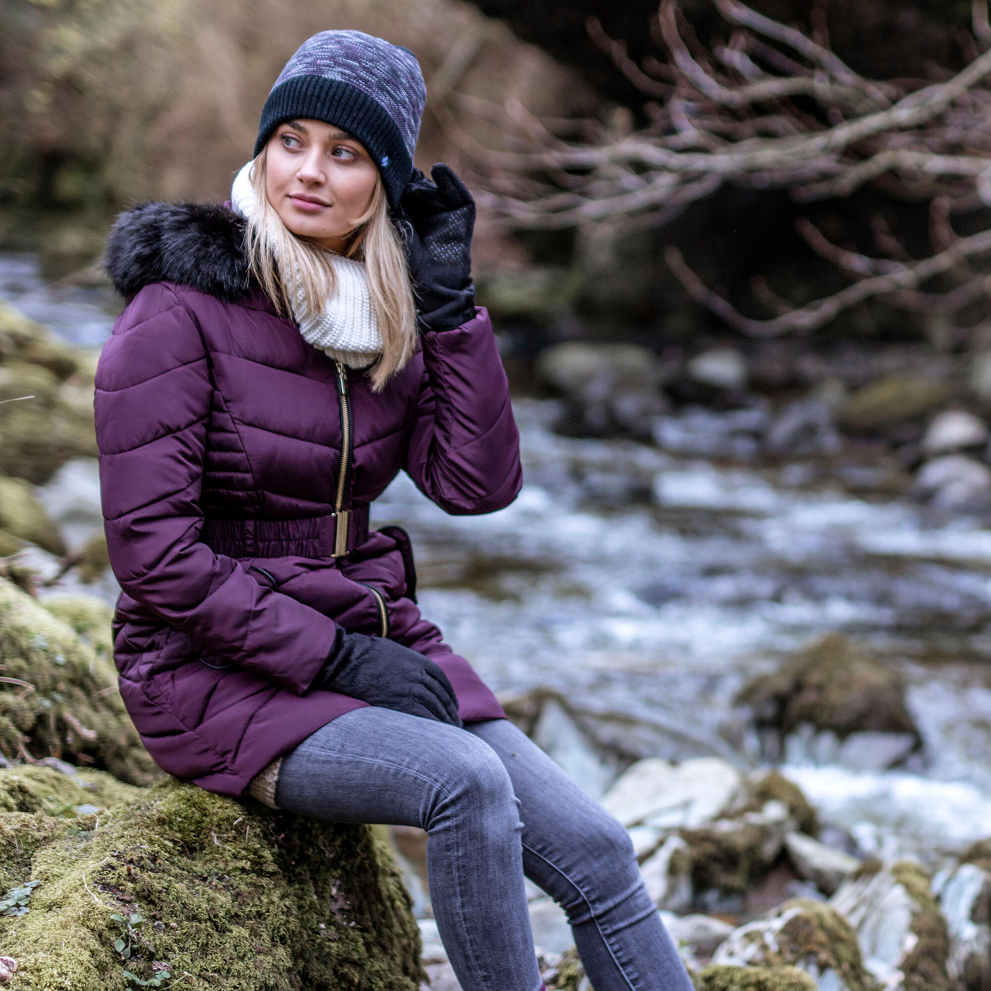 Heat Holders - Damen Elegant Beanie Strickmütze | Wintermütze mit Fleecefutter 5/5