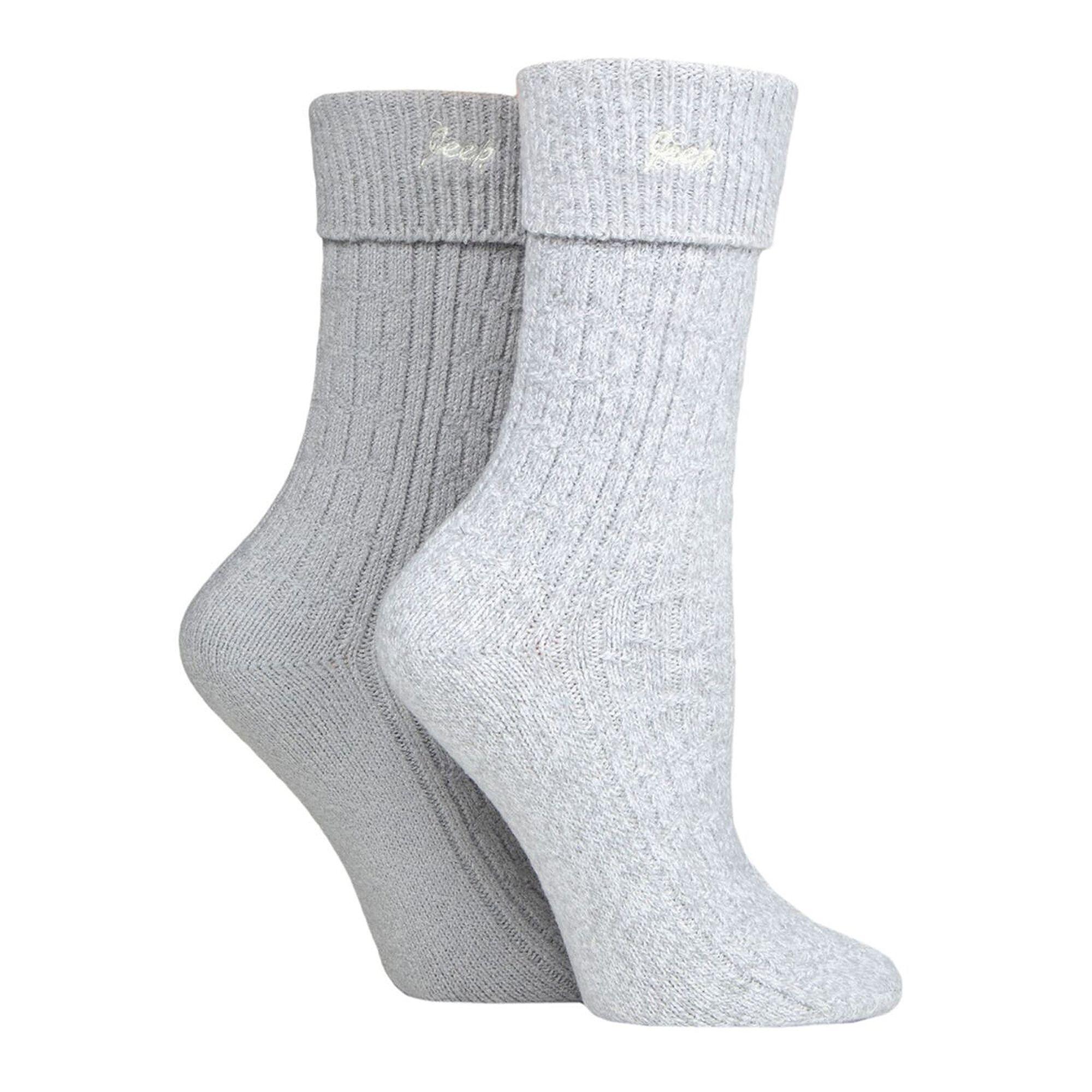 Lot de 2 paires de chaussettes super douces pour bottes pour femmes 3/4