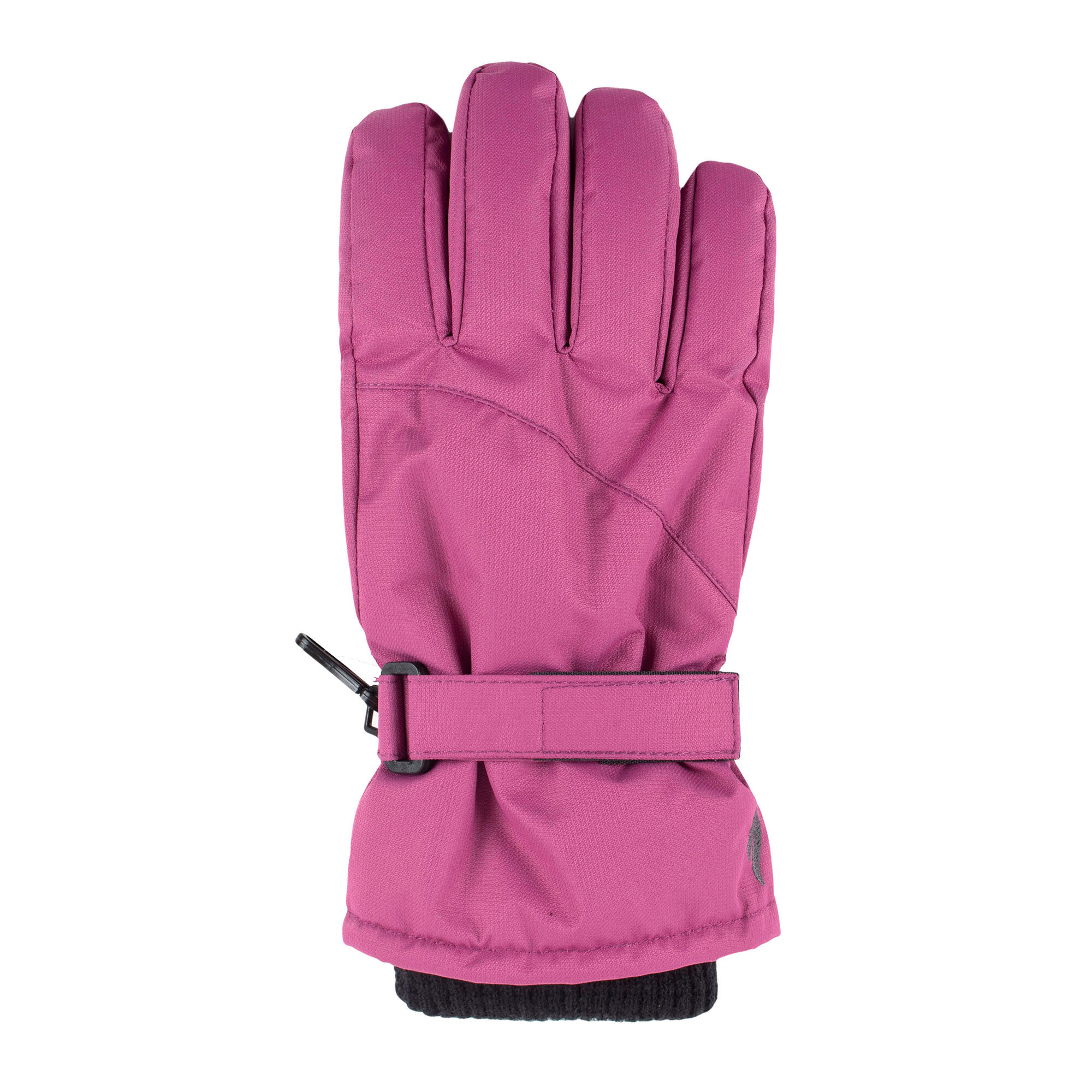 Childrens Pink Winter Fleece Lined Waterproof Thermal Snow Ski Gloves 3/4