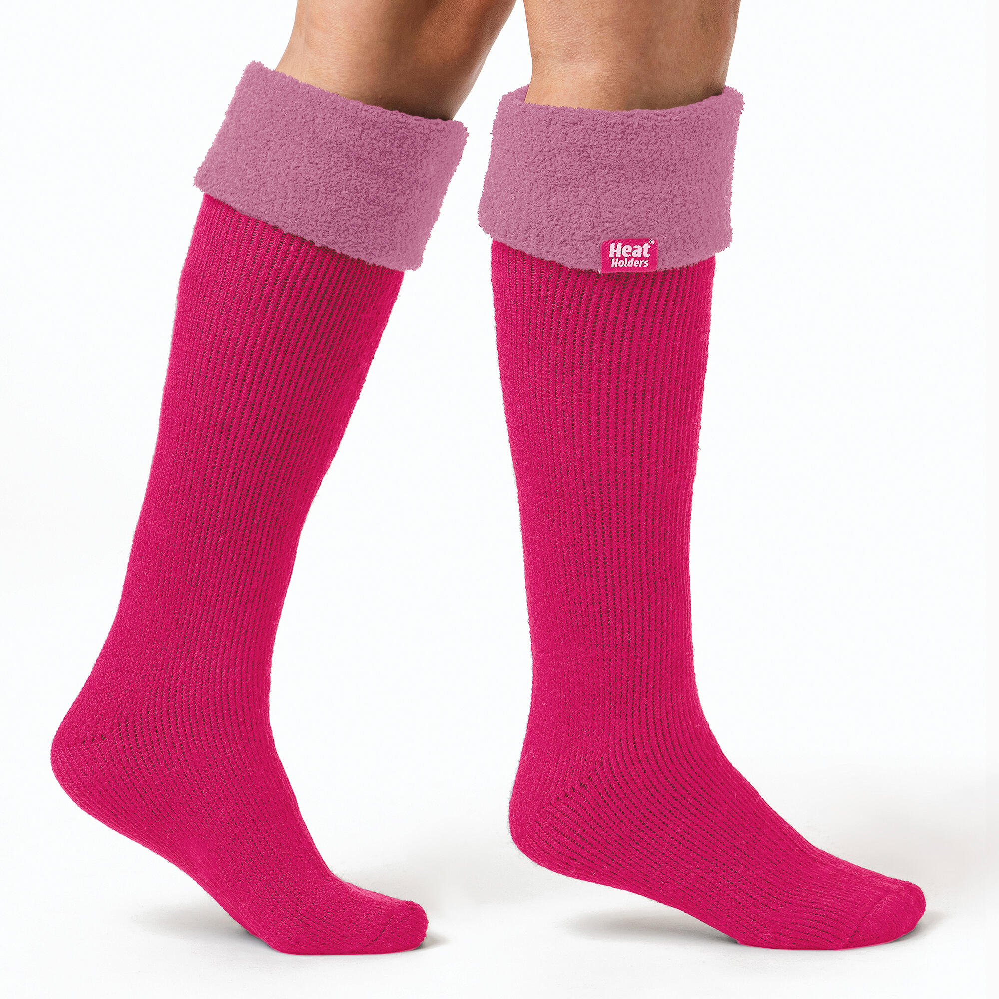 Ladies Thick Extra Long Knee High Thermal Wellington Boot Socks 4/5