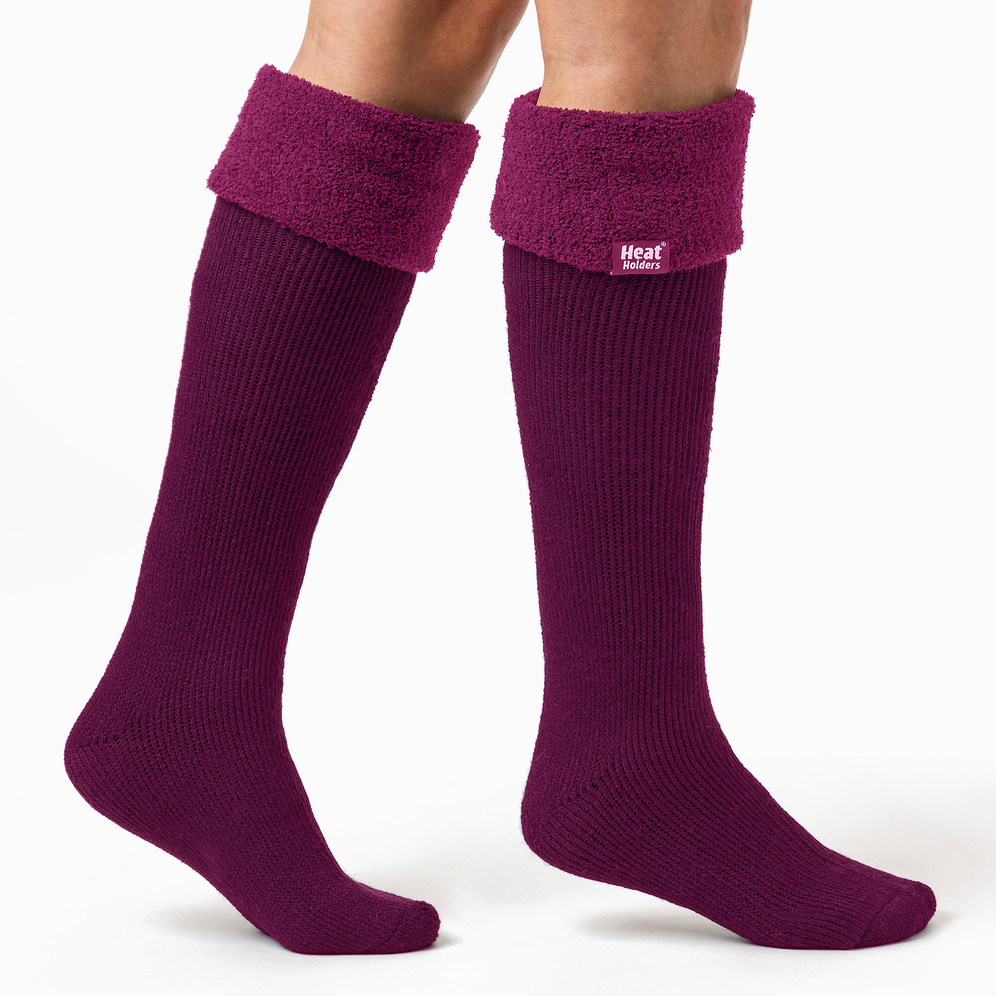 Ladies Thick Extra Long Knee High Thermal Wellington Boot Socks 4/5