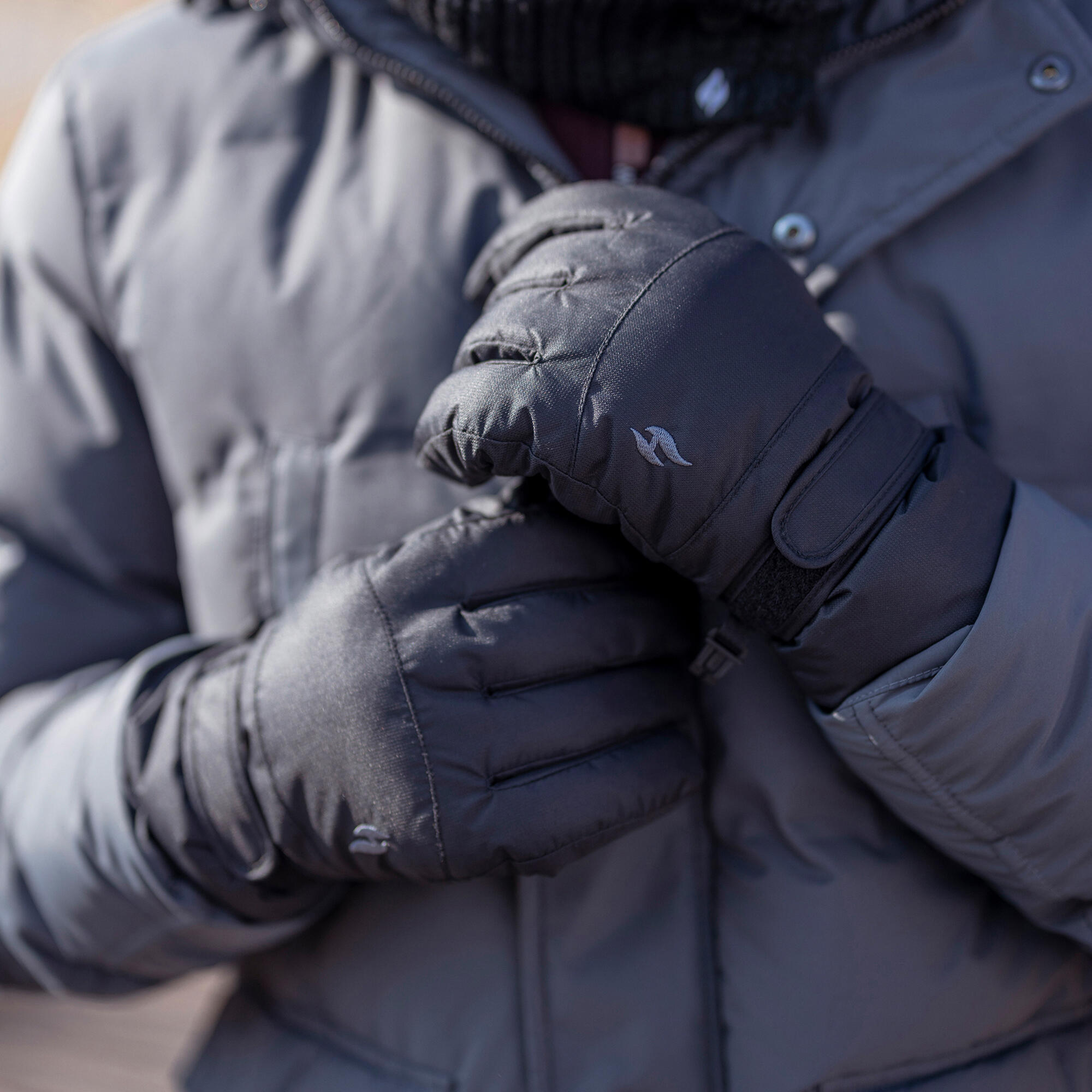 Mens Warm Padded Waterproof Insulated Thermal Ski Gloves 5/5