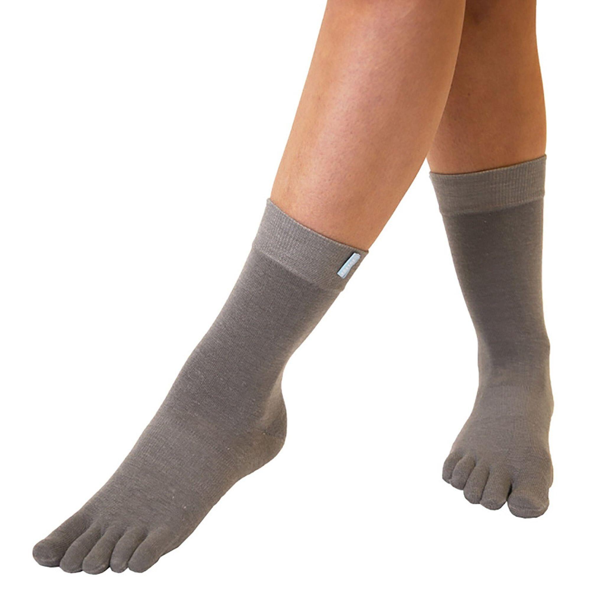 Unisex Toe Socks - 1 Pack Outdoor Wool Mid-Calf Toe Socks for Men and Women 5/5