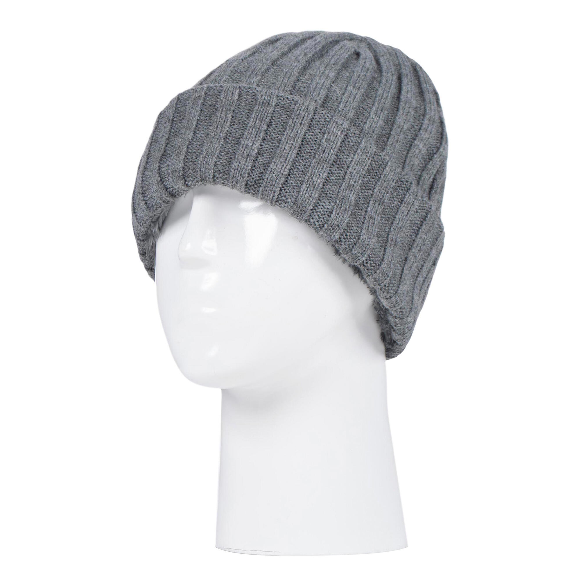 Boys Every Day Casual Wear Ribbed Turnover Winter Hat for Kids 3/4