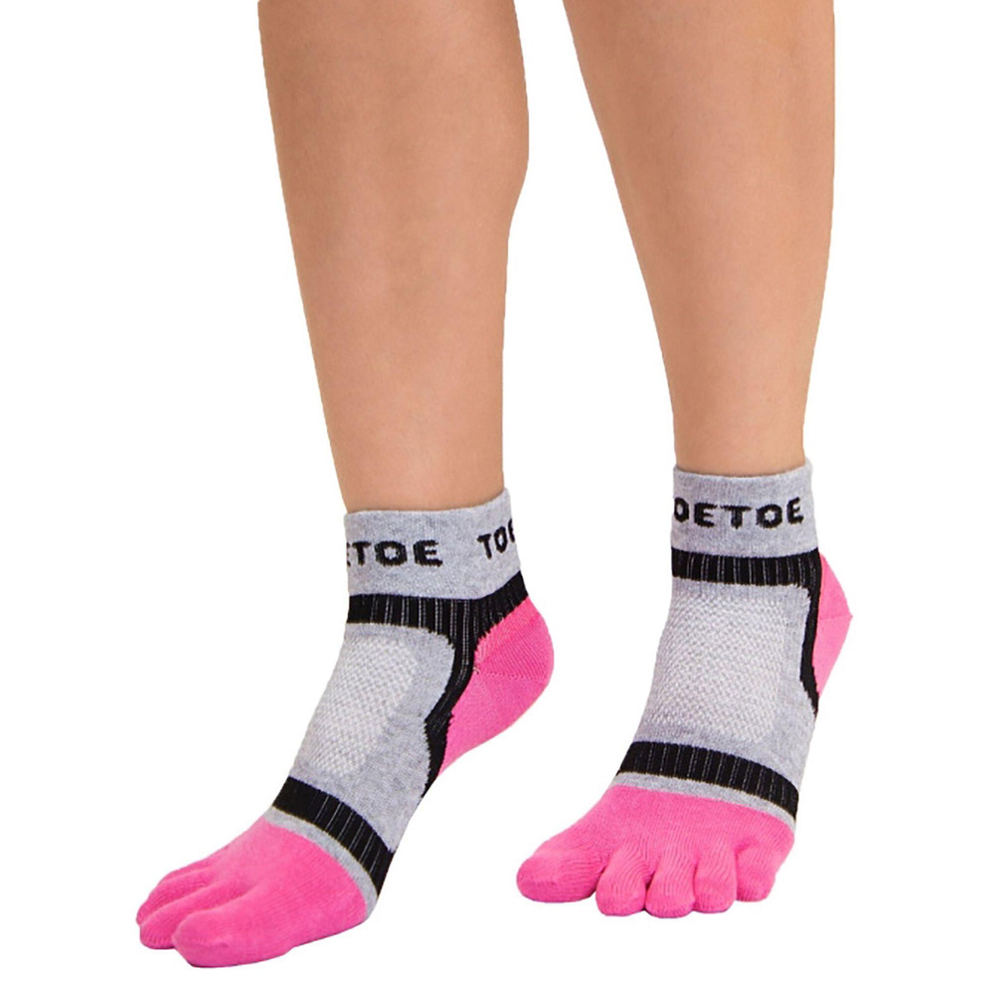 TOETOE - Uomo Sportivo - Calzini Cappello con pompon Calzini corsa 4/5