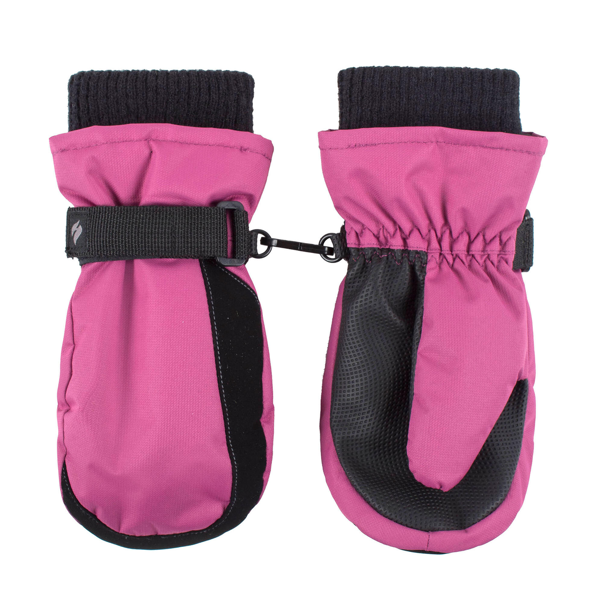 Childrens Soft Shell Winter Fleece Lined Waterproof Thermal Snow Ski Mittens 3/4