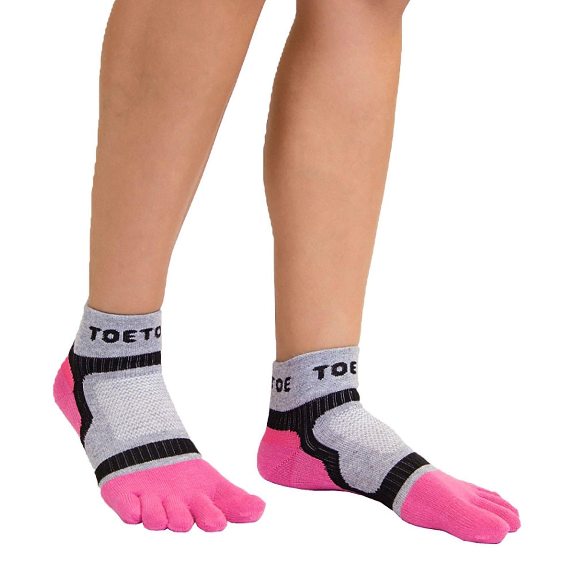 TOETOE - Uomo Sportivo - Calzini Cappello con pompon Calzini corsa 3/5