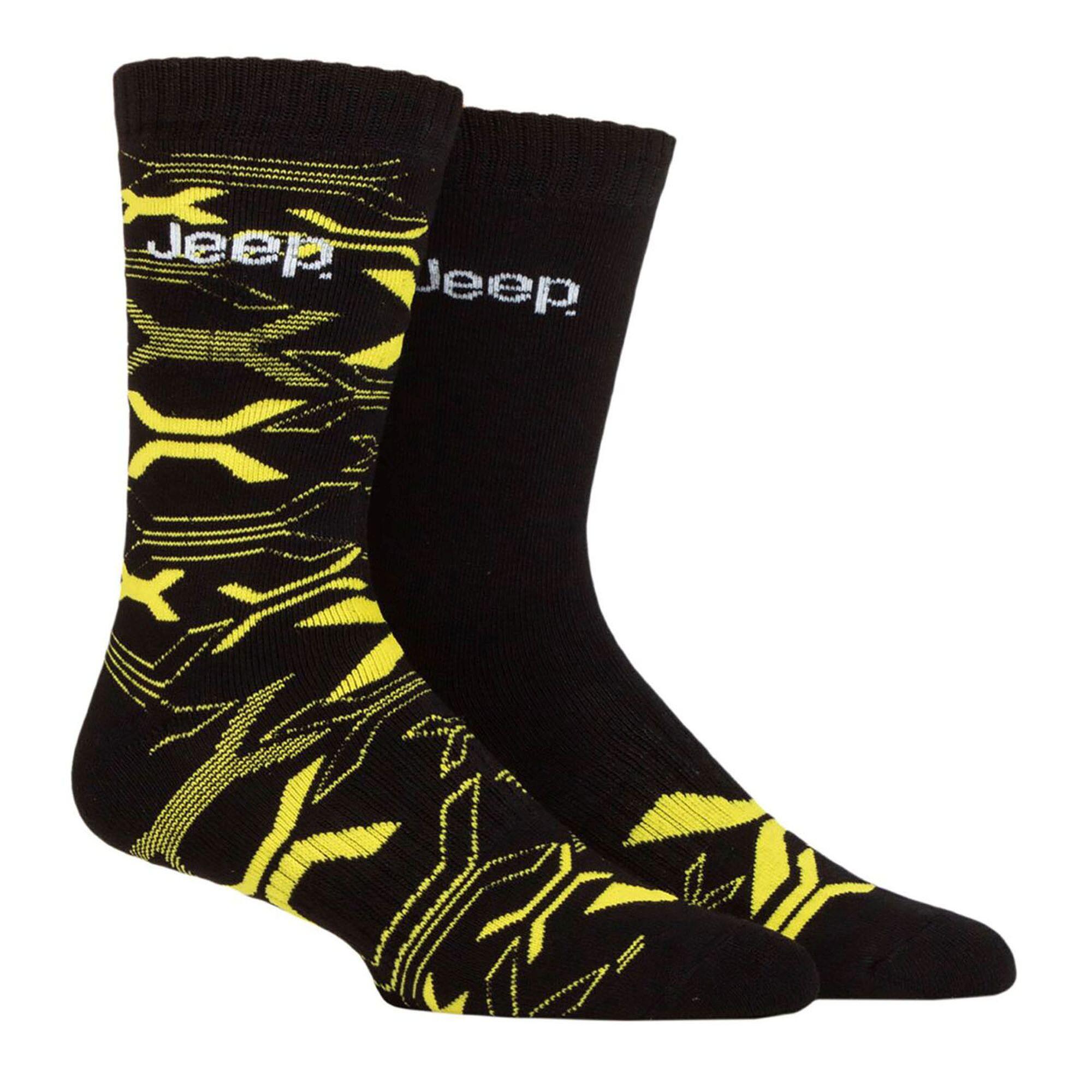 Homme Chaussettes Pour Bottes Jeep Lot de 2 Bambou Chaussettes de randonnée 3/4