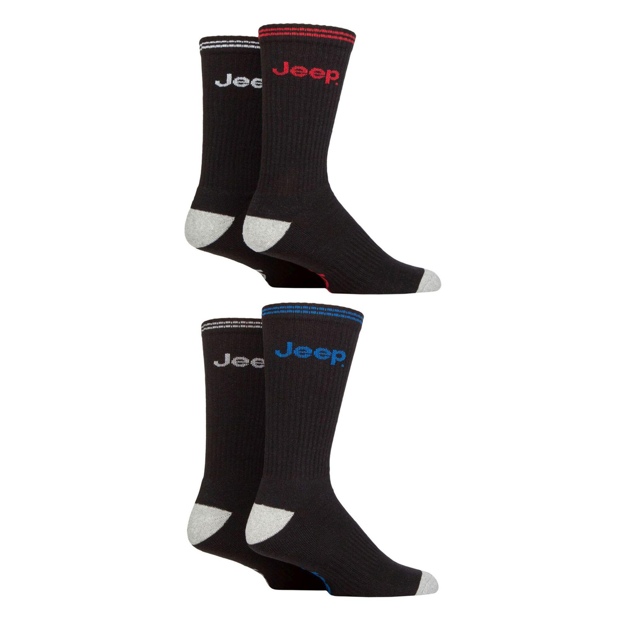 Lot de 4 paires de chaussettes coussinées pour hommes 3/4