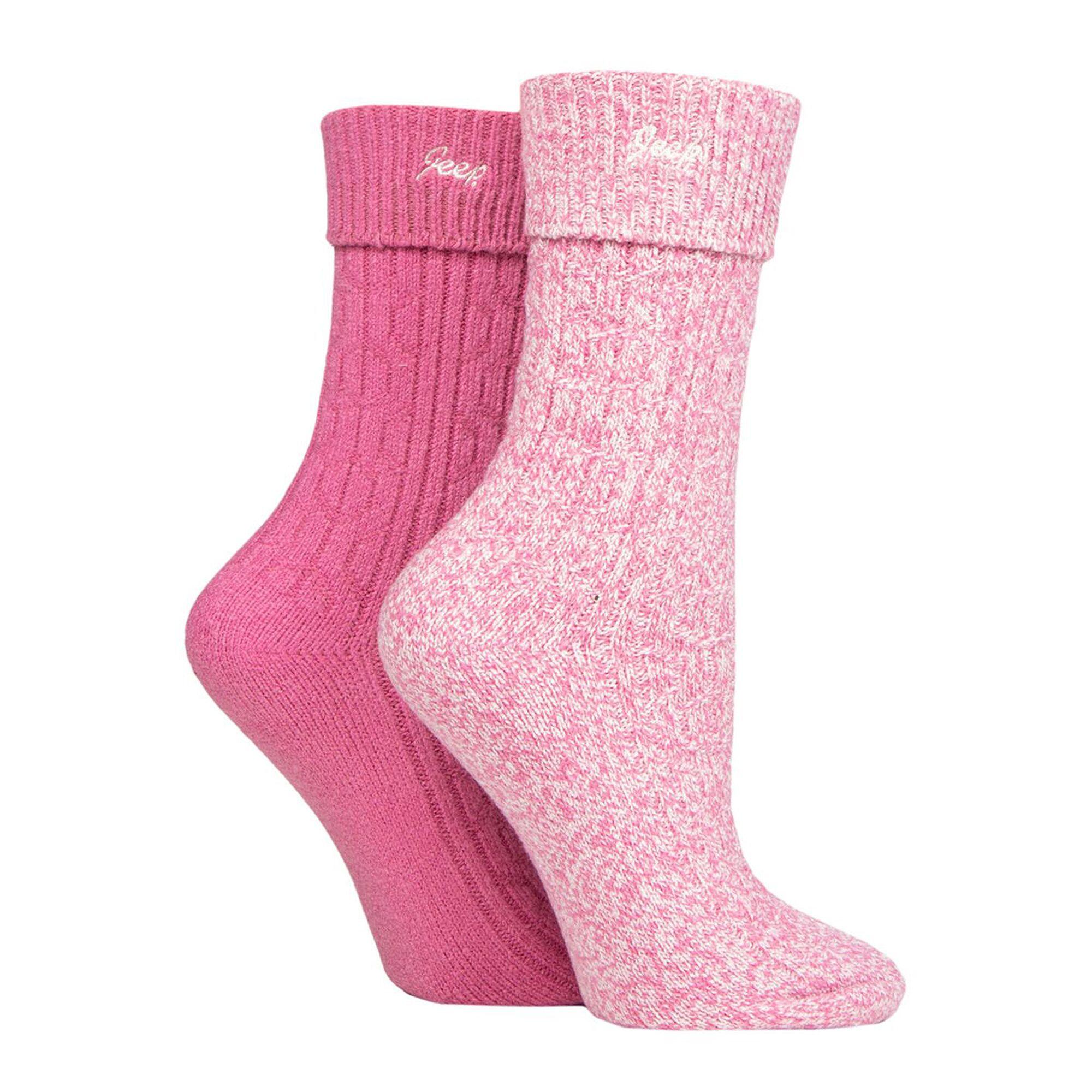Lot de 2 paires de chaussettes super douces pour bottes pour femmes 3/4