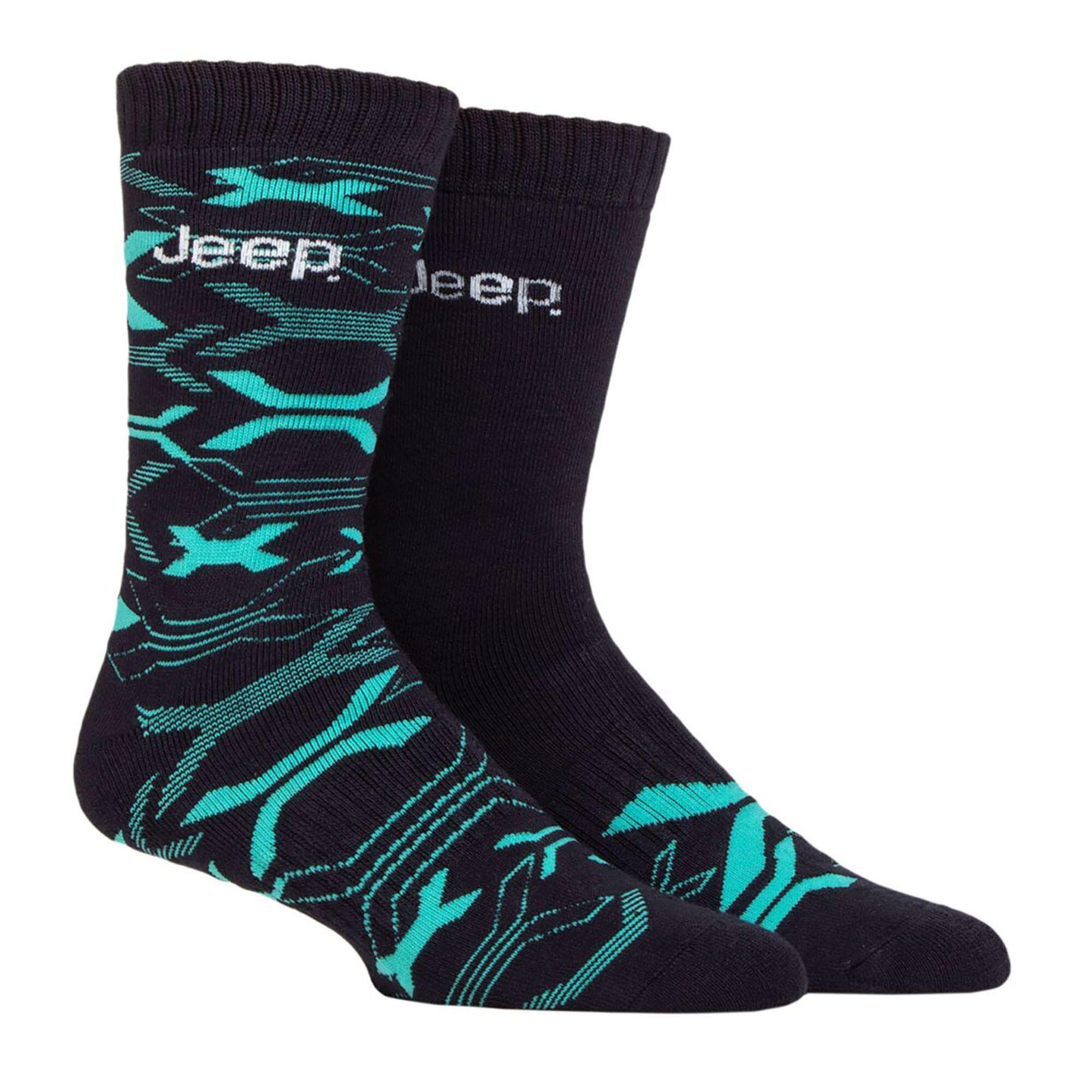 Homme Chaussettes Pour Bottes Jeep Lot de 2 Bambou Chaussettes de randonnée 3/4