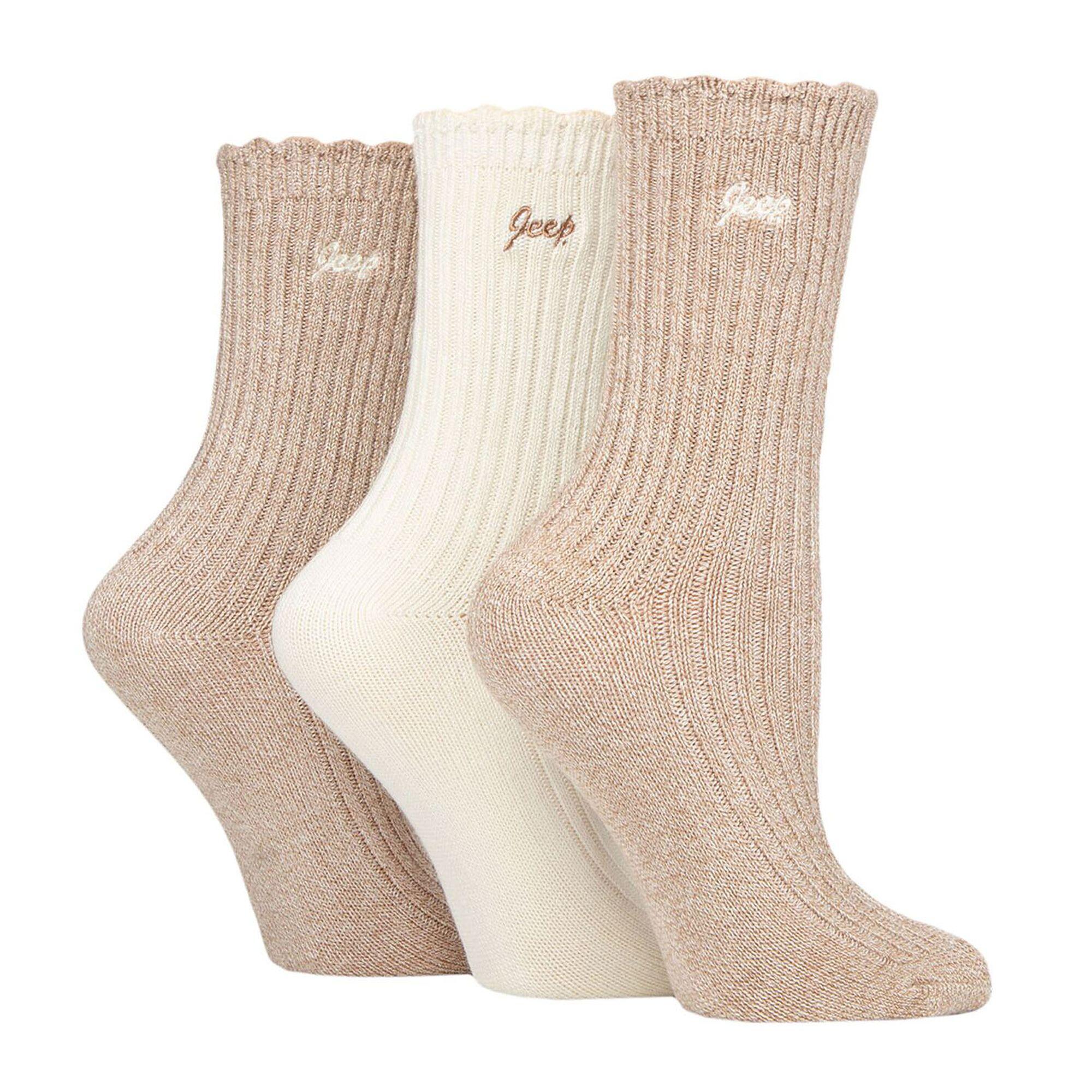 Lot de 3 paires de chaussettes en bambou super douces pour femme 3/4