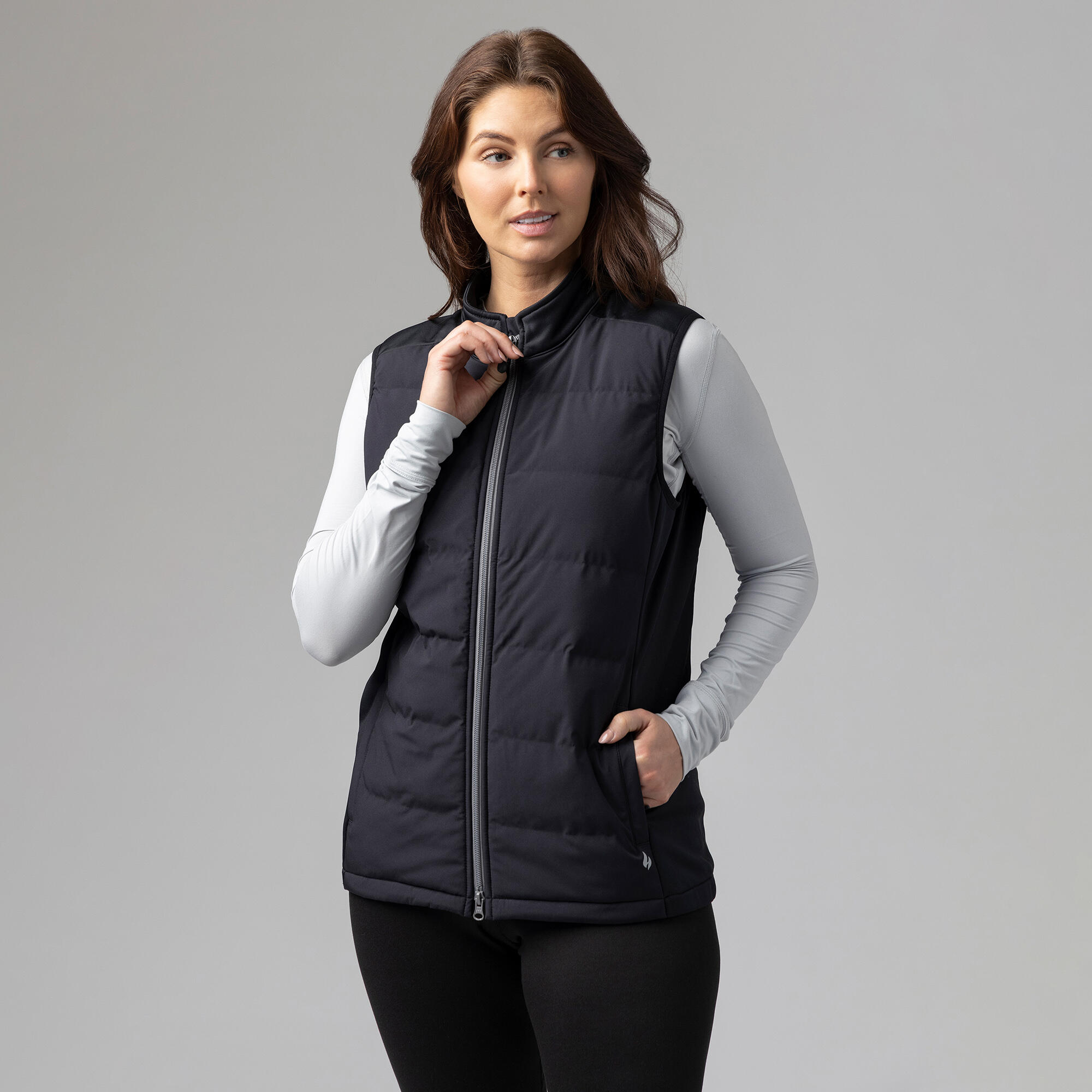 Winter Insulated Women's Hybrid Vest | Fleece-Lined Sleeveless Gilet 4/5