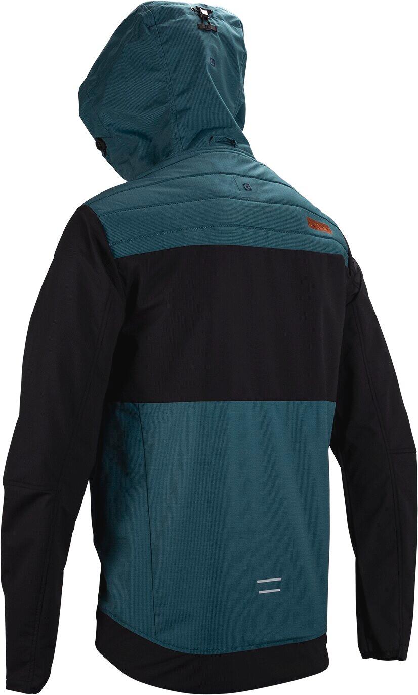 Veste coupe-vent MTB Trail 3.0 à capuche réglable Bleu Clair Homme 2/7