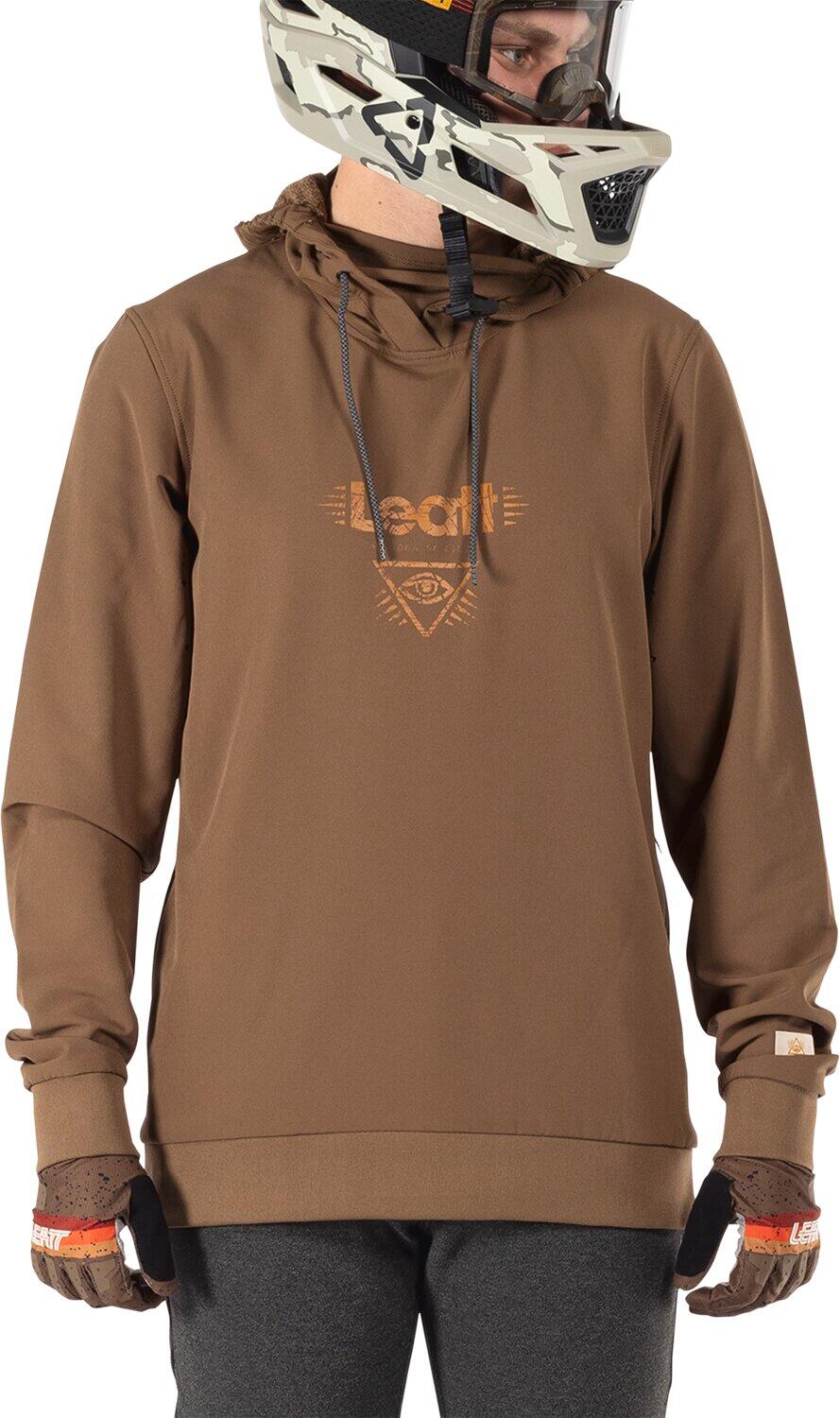 Sudadera MTB Gravity 3.0 con protección extra en los codos Marrón Hombre 3/7