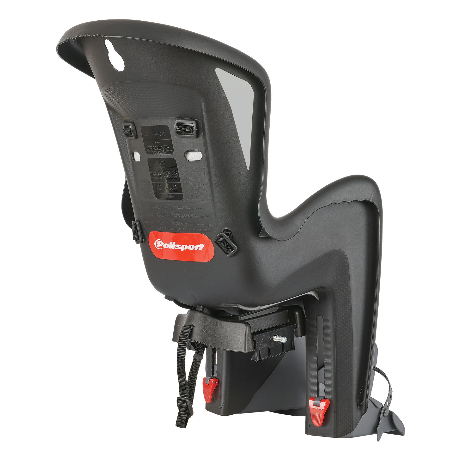 Seggiolino Posteriore Bambini Bici Portapacchi  BILBY  Nero/Grigio 2/8
