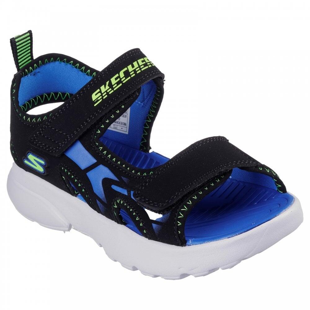 Sandalias Deportivas Niño Skechers 406513L_BBLM Negras con Cierre Adherente 6/7